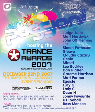 Trance Awards 2007 - Poster