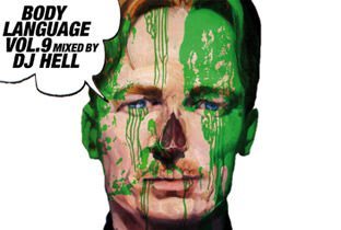 Body Language by Dj Hell - cover album with a green face